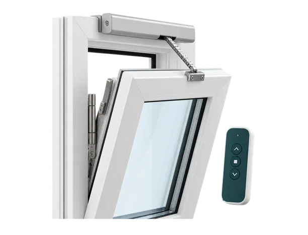 Ventana motorizada con mando a distancia